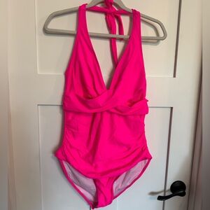 Bright Hot Pink One-Piece Swimsuit